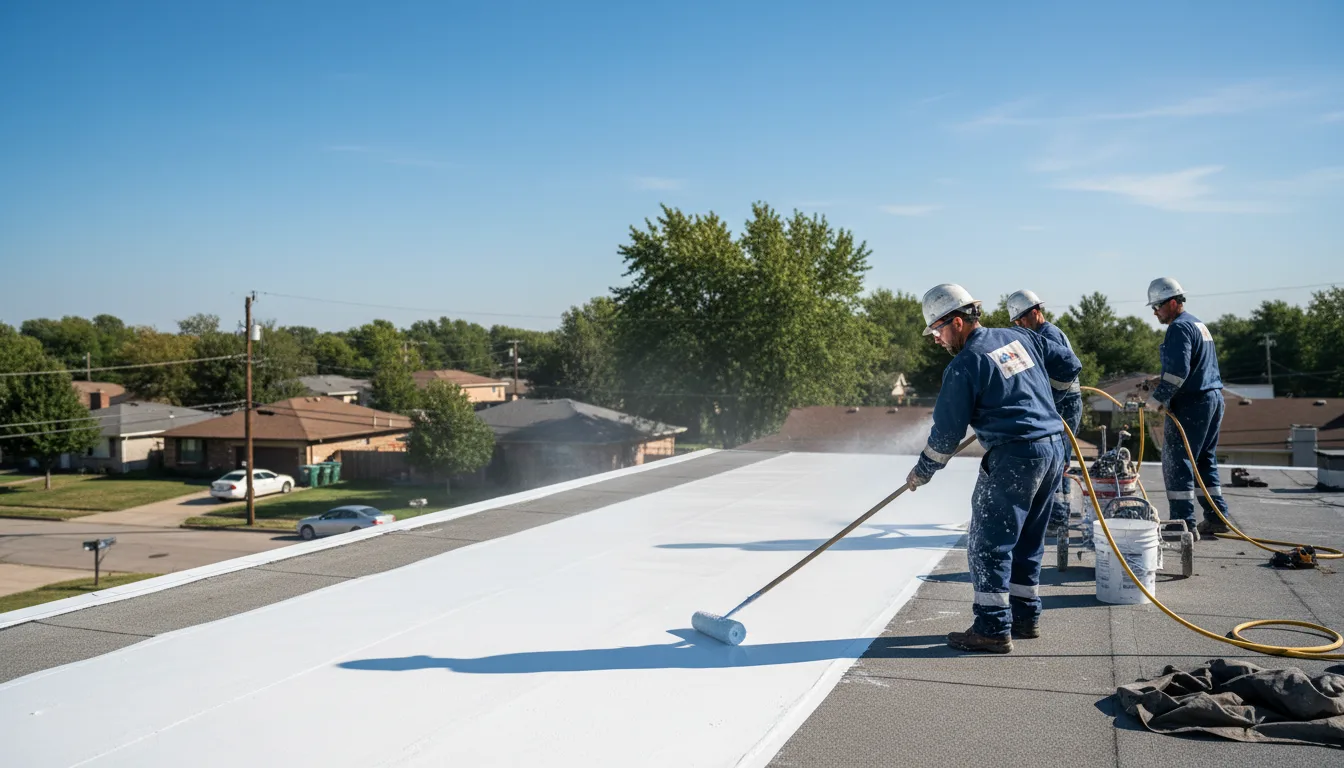 Commercial roof coating in Lake Mills, IA near me